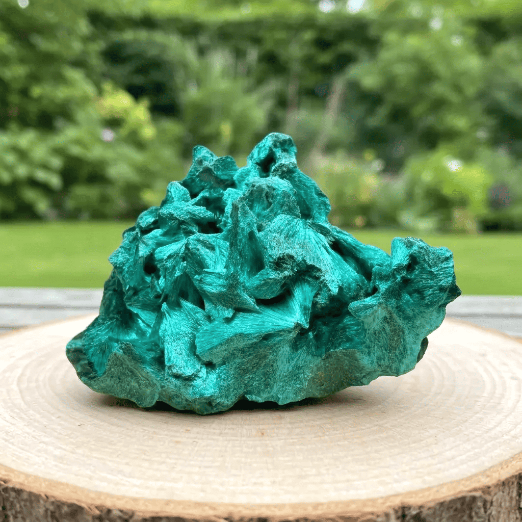 Malachite fibreuse brute 102g (MB495 - 4)