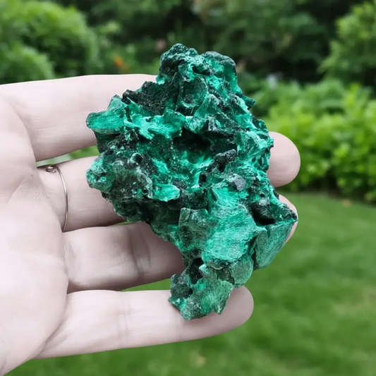 Malachite fibreuse brute 102g (MB495 - 4)