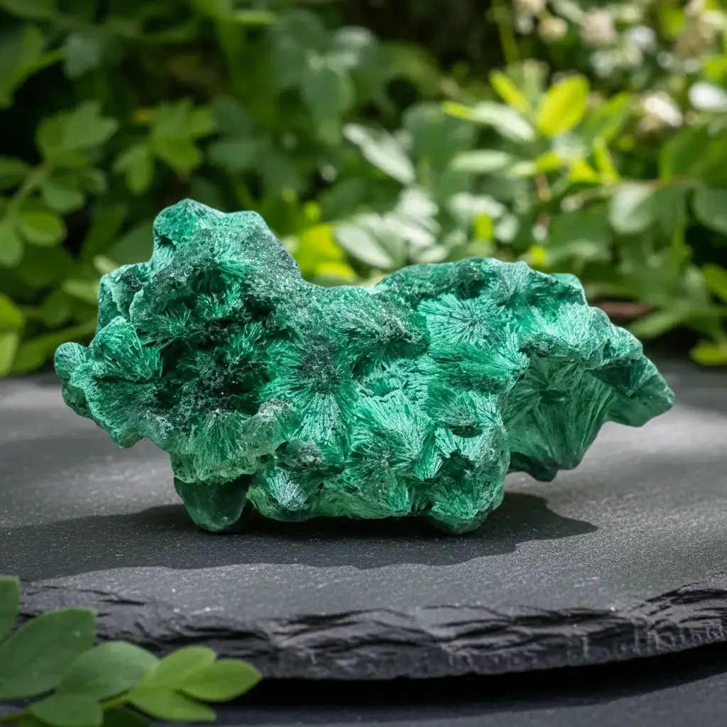 Malachite fibreuse brute 39g (MB495 - 5)
