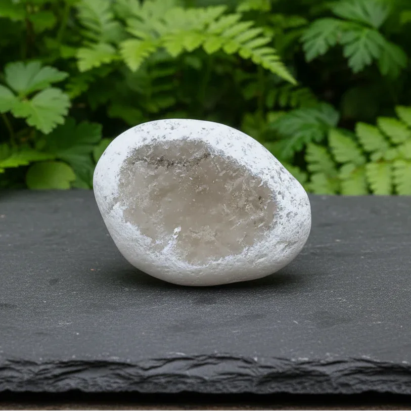 Nodule poli de Quartz fumé 55g (PRGFL510 - 8)