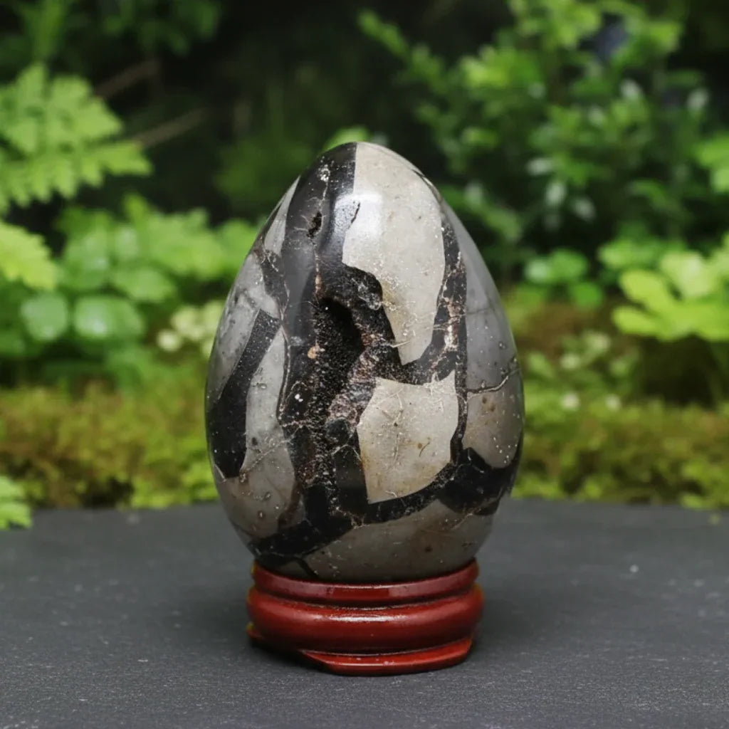 Œuf en Septaria brut et poli 146g (PRGFL588-12)