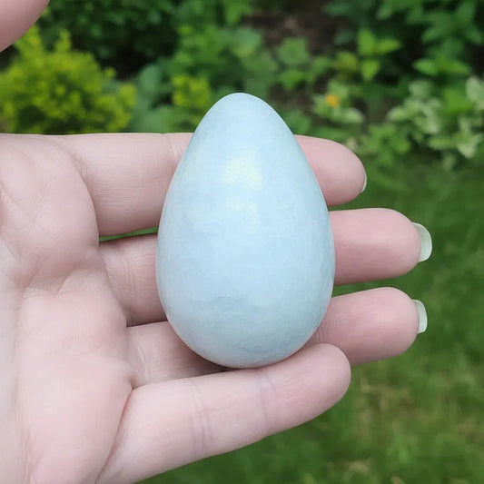 Œuf en Calcite bleue 94g (PRGFL612-2)