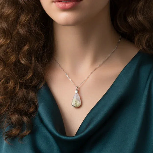 Pendentif en Agate tigrée à dendrites (PE1785)