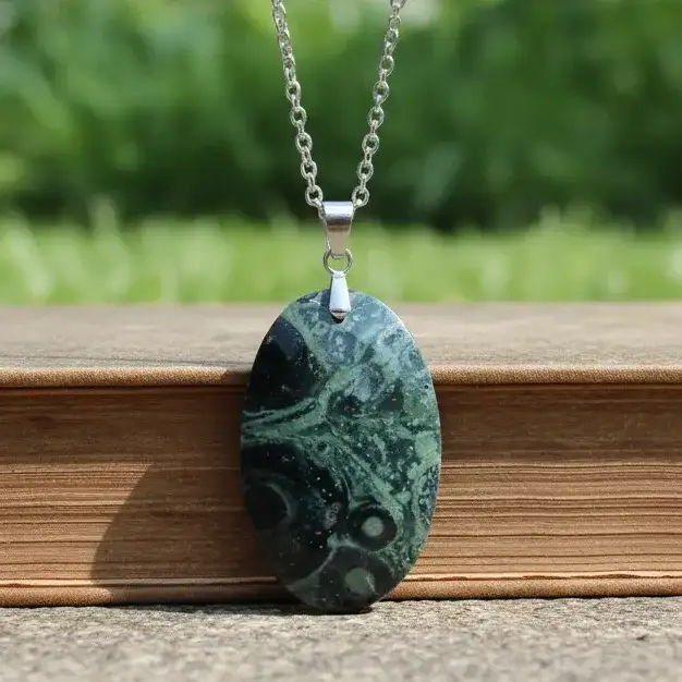 Pendentif facetté en Rhyolite Kambaba (PE1802)