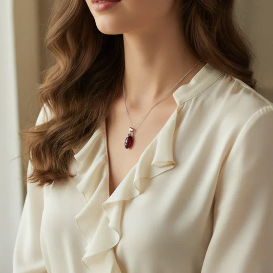 Pendentif en Grenat Rhodolite (PE2049)