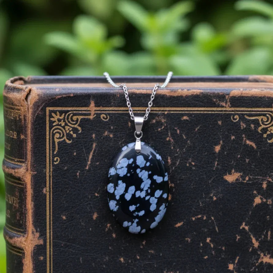 Pendentif en Obsidienne mouchetée (PE2001)