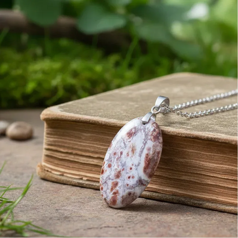Pendentif en Rhyolite Œil d'Oiseau (PE836)