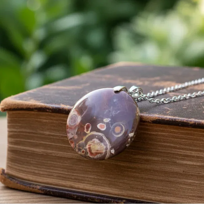 Pendentif en Rhyolite Œil d'Oiseau (PE898)