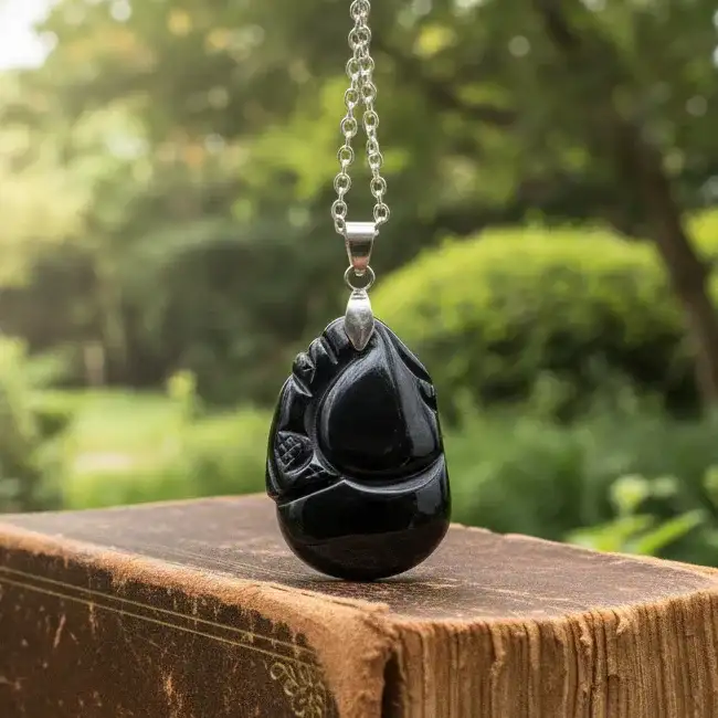 Pendentif Pixiu en Obsidienne Œil Céleste (PE1217 - 1)