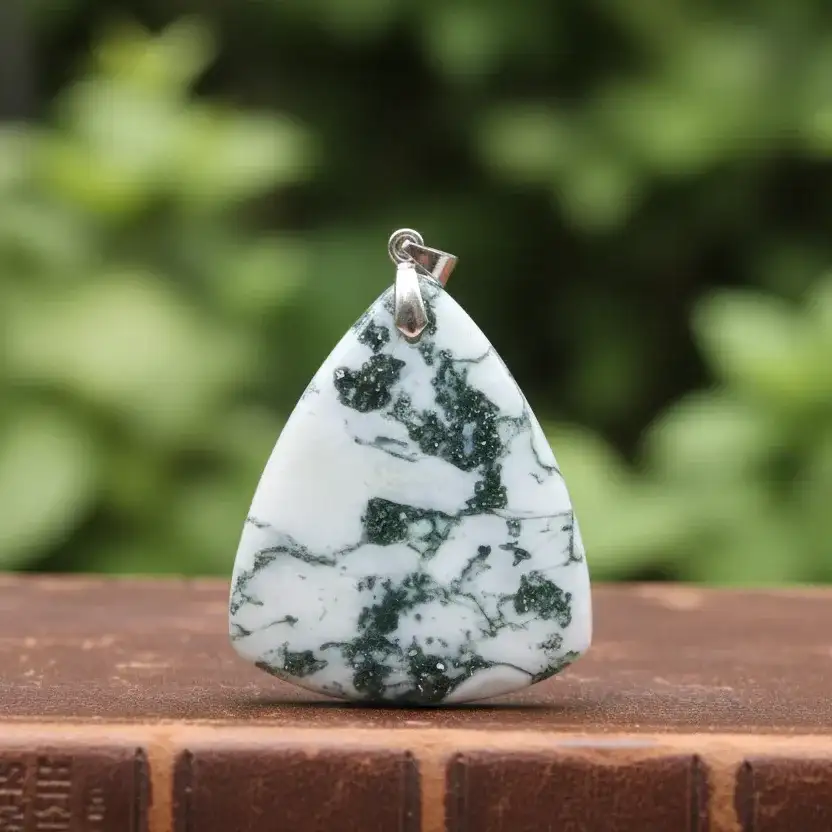 Pendentif en Agate Arbre (PE1486)
