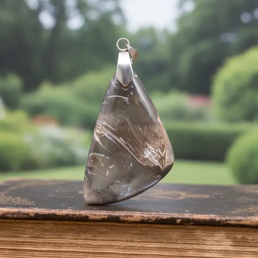 Pendentif en Agate fossile (PE1487)