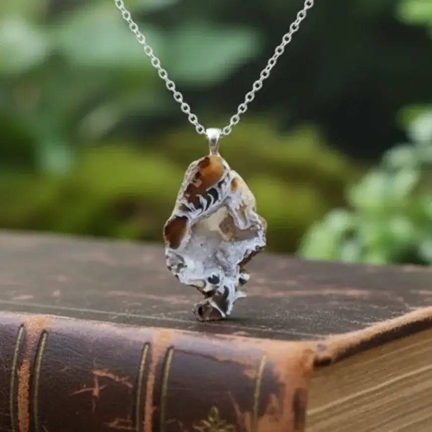 Pendentif en Géode d'Agate brute (PE1915 - 2)