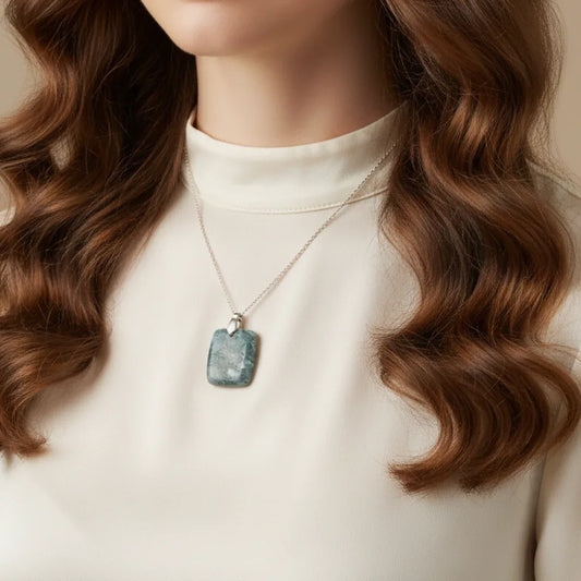 Pendentif en Agate mousse (PE662)