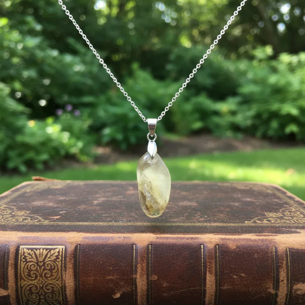 Pendentif en Apatite jaune (PE2009)