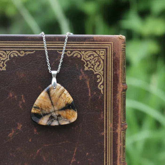 Pendentif en Chiastolite (Andalousite) (PE1365-1)