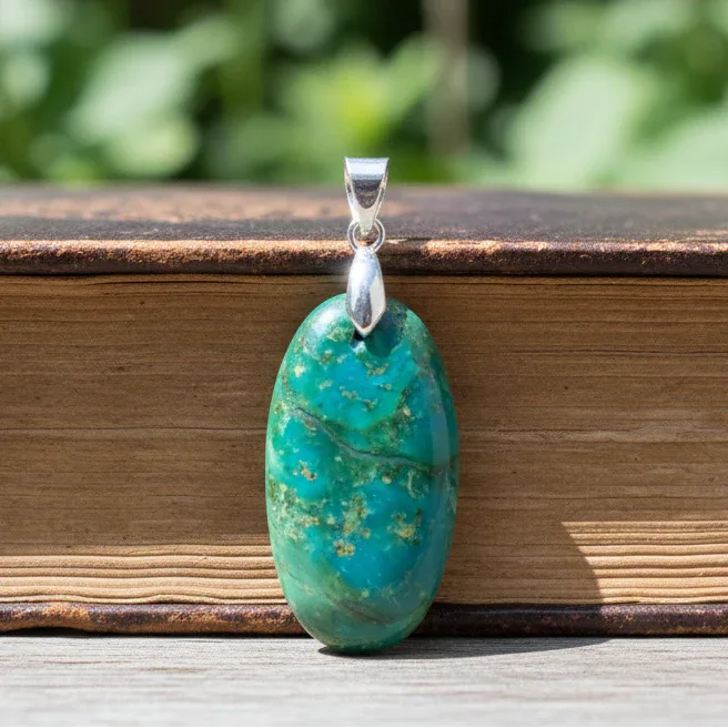 Pendentif en Chrysocolle (PE1648)
