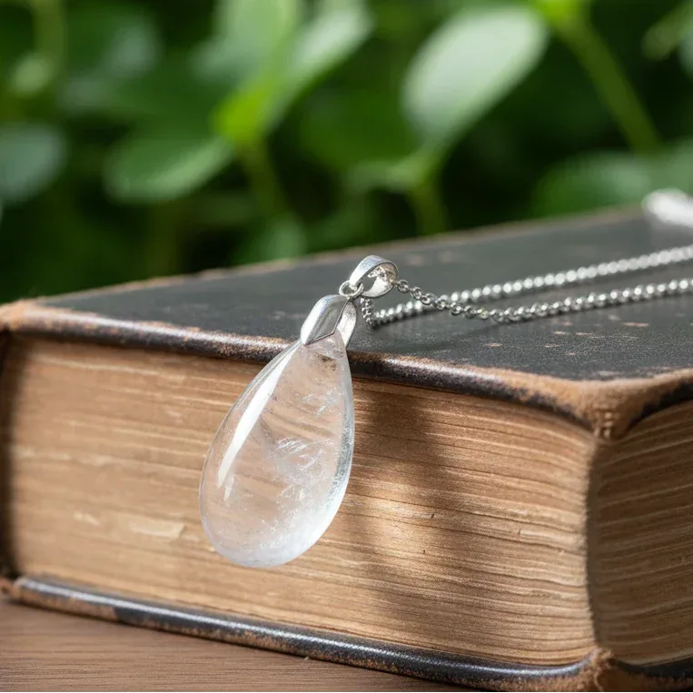 Pendentif en Cristal de roche (PE1793)