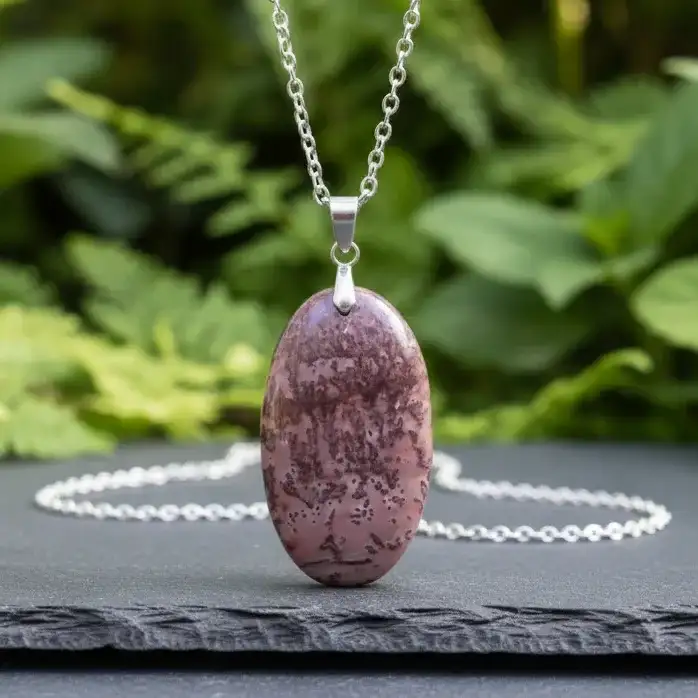 Pendentif Jaspe Grain de café (PE1589)