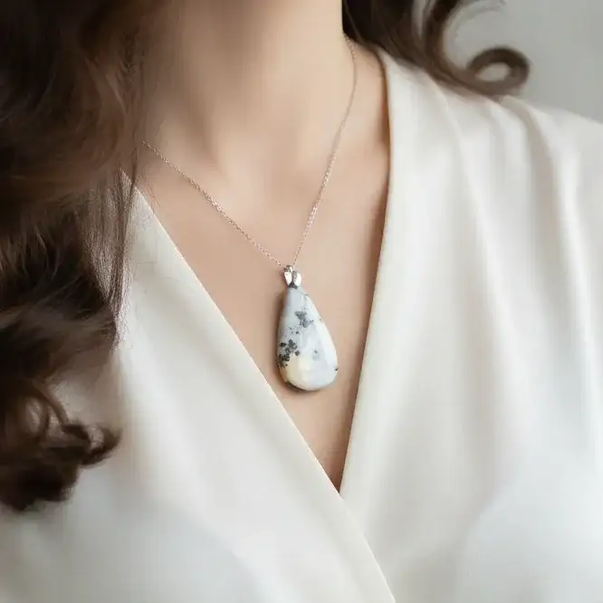 Pendentif en Jaspe Maligano (PE1257)
