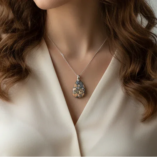 Pendentif en Jaspe Maligano (PE1359)