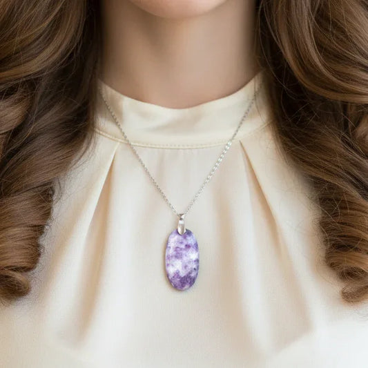 Pendentif en Lépidolite (PE1178)
