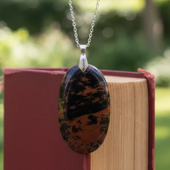Pendentif en Obsidienne Acajou (PE1234)