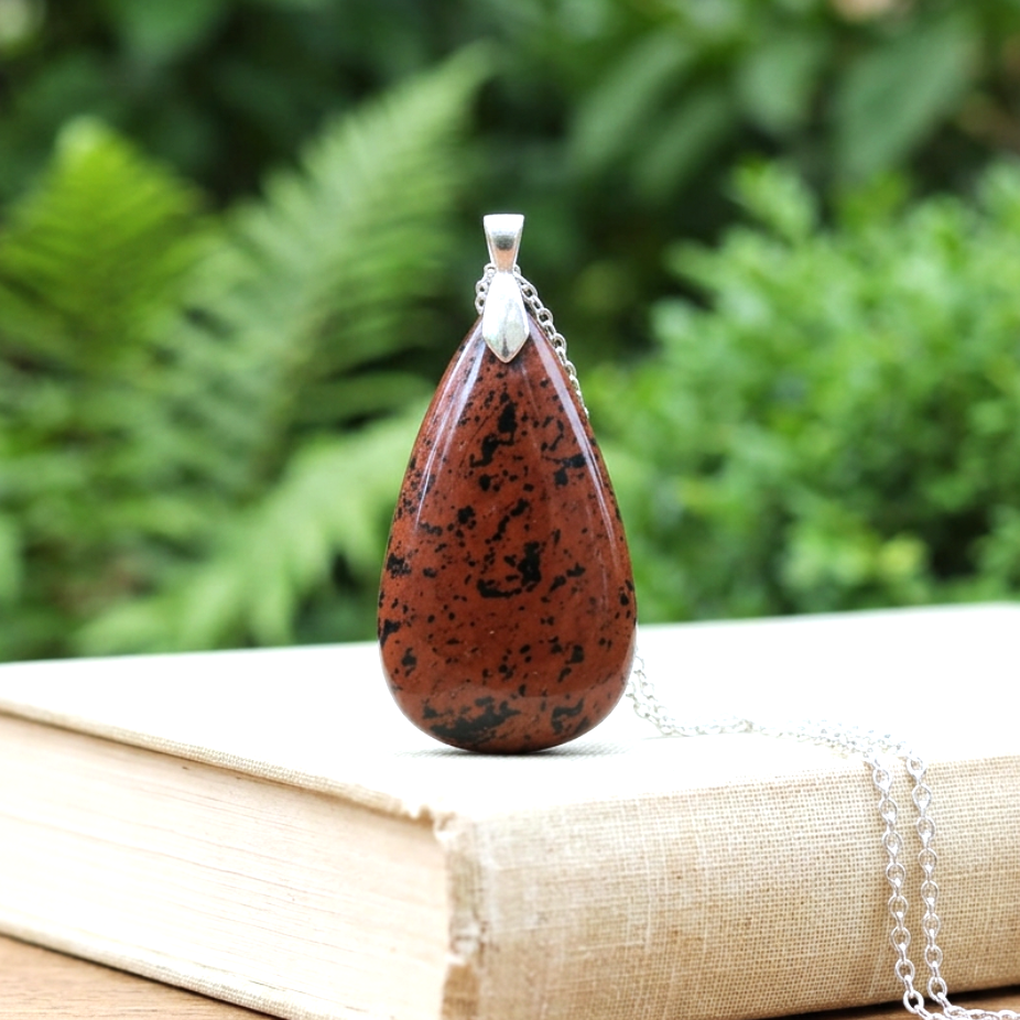 Pendentif en Obsidienne Acajou ou Mahogany (PE1232)