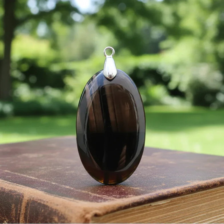 Pendentif en Obsidienne Midnight Lace (PE1521)