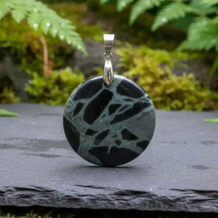 Pendentif en Obsidienne Spider Web (PE1150 - 6)
