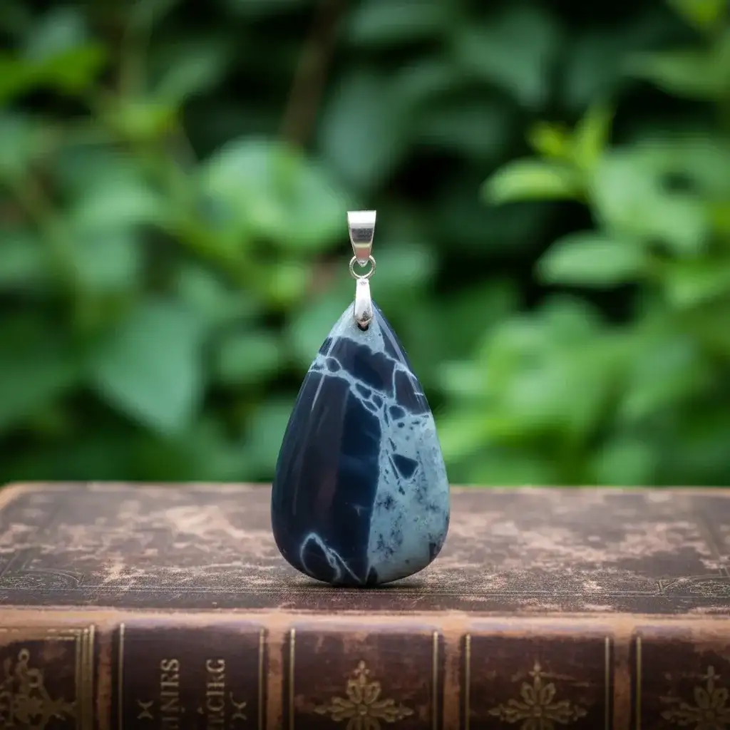 Pendentif en Obsidienne Spider Web (PE1150 - 1)
