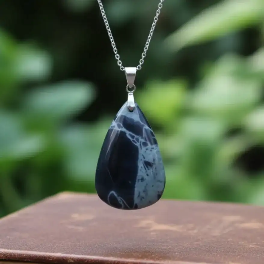 Pendentif en Obsidienne Spider Web (PE1150 - 1)