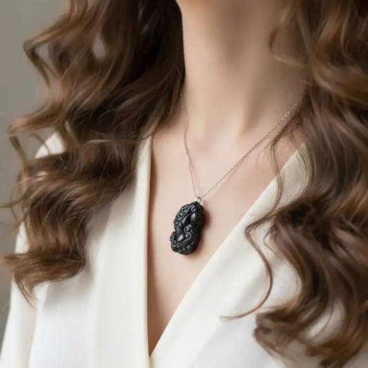 Pendentif Pixiu en Obsidienne Œil Céleste (PE1061 - 3)