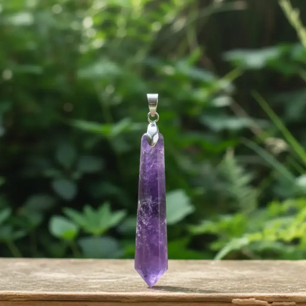Pendentif ou pendule en Améthyste (PE1992 - 2)