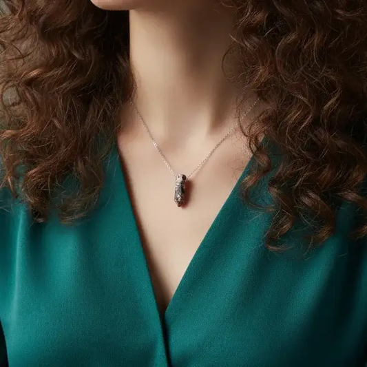Pendentif en pointe de Rhodonite (PE1622 - 4)