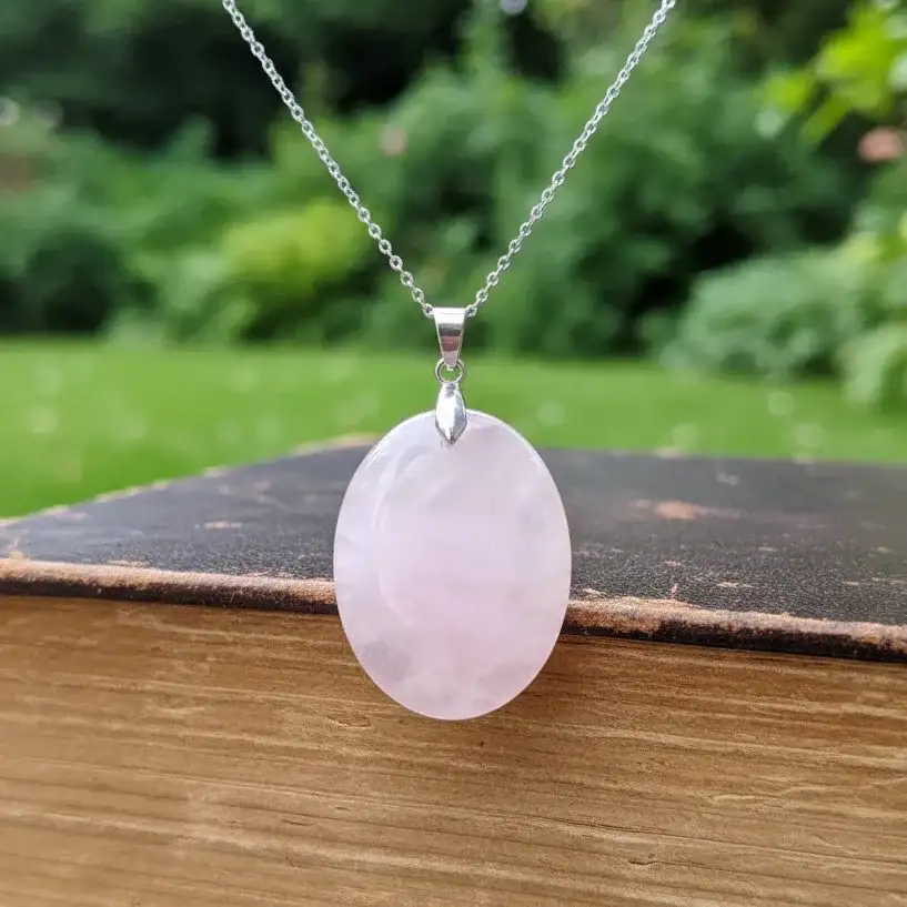 Pendentif en Quartz rose (PE1993 - 2)