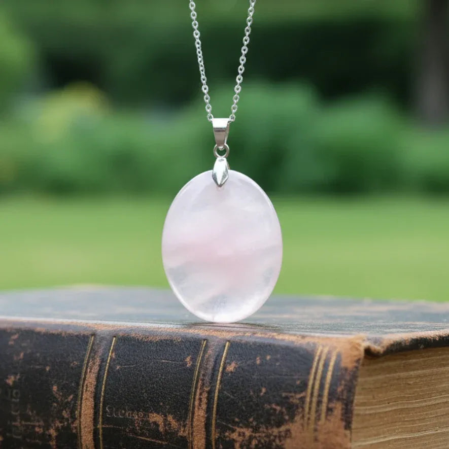 Pendentif en Quartz rose (PE1993-2)