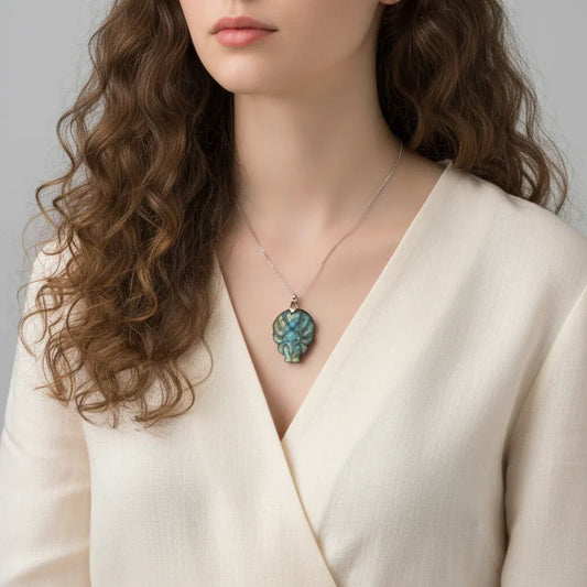 Pendentif Renard en Labradorite (PE1279-3)