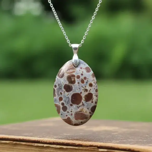 Pendentif en Rhyolite Astéroïde (PE1520)