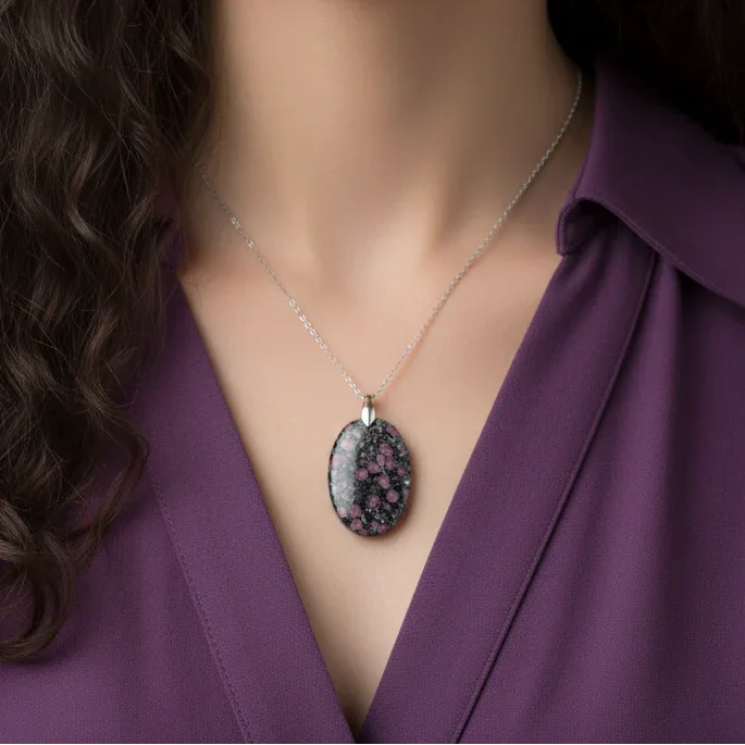 Pendentif en Rubis sur Biotite (PE1167)