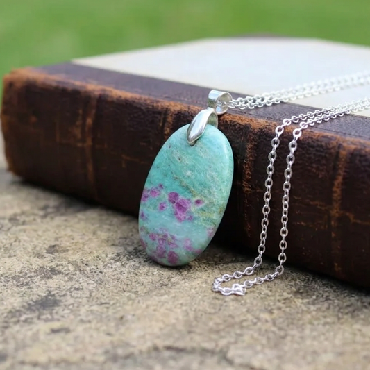 Pendentif en Rubis sur Fuchsite (PE1424 - 3)