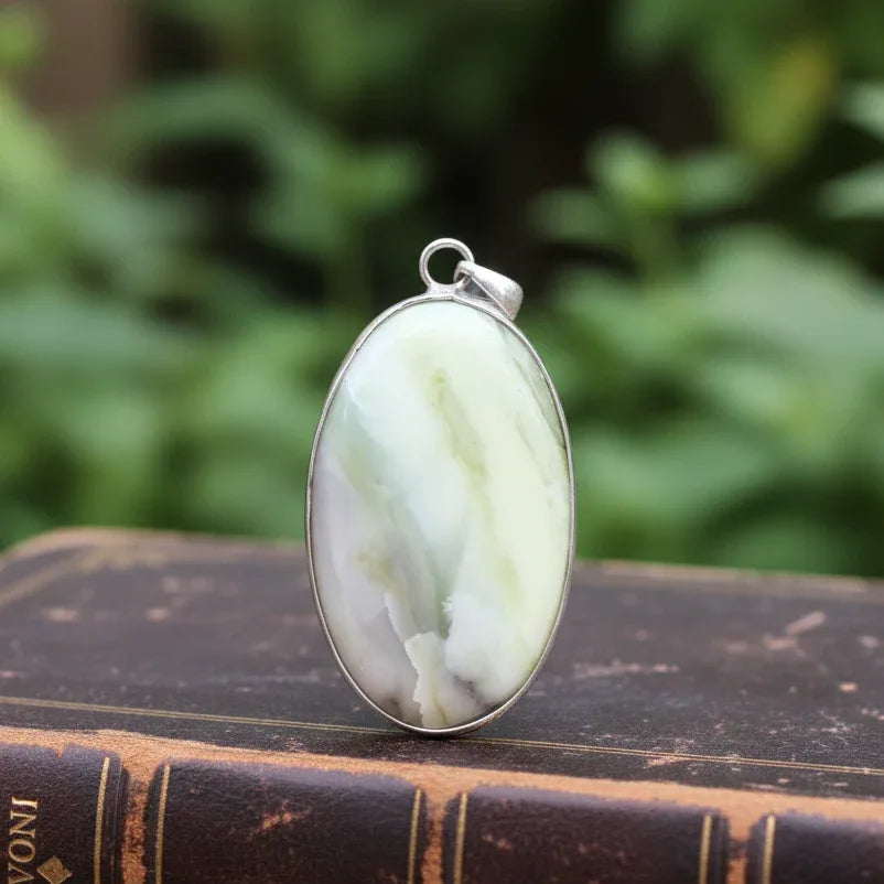 Pendentif serti en Serpentine (PE1730)