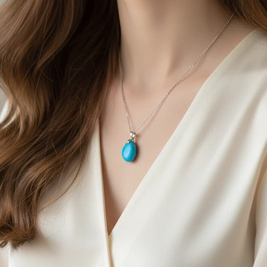 Pendentif en Turquoise (PE1114-7)