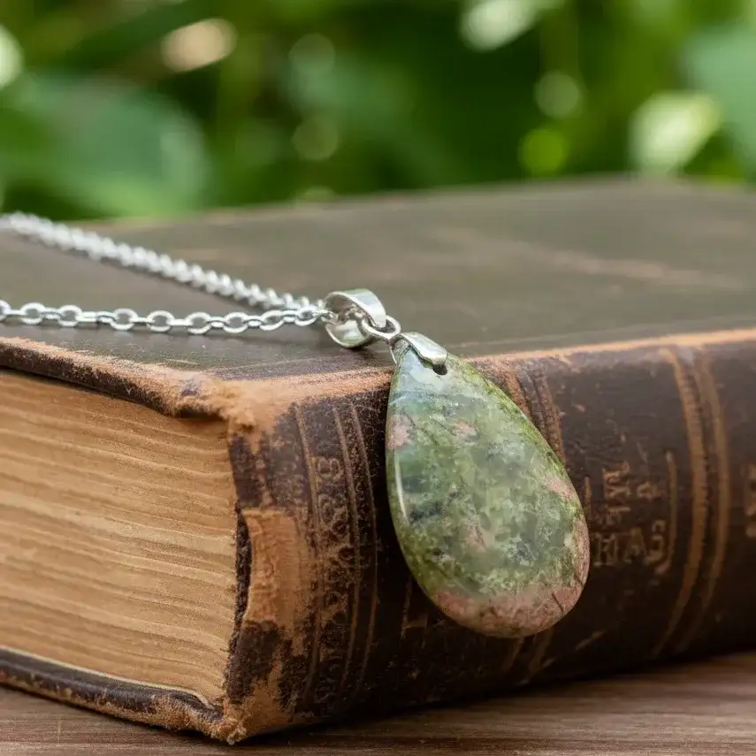 Pendentif en Unakite (PE972)