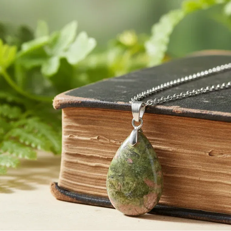 Pendentif en Unakite (PE972)