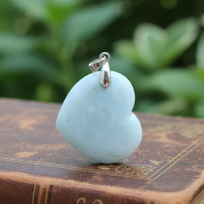 Pendentif cœur en Dickite (PE1903)