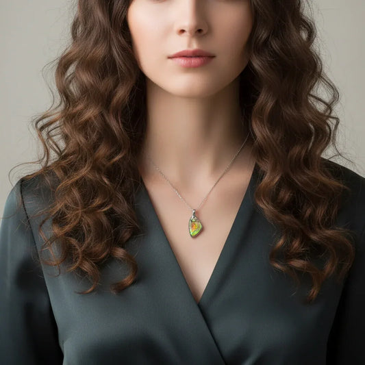 Pendentif en Ammolite (PE1909-1)