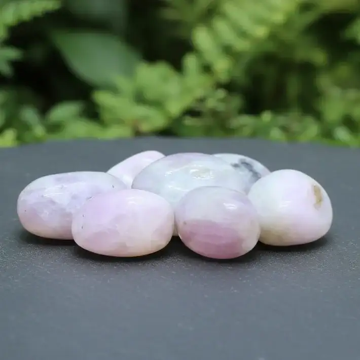 Spodumène : Kunzite et Hiddenite - Pierre roulée (PRGFL453)