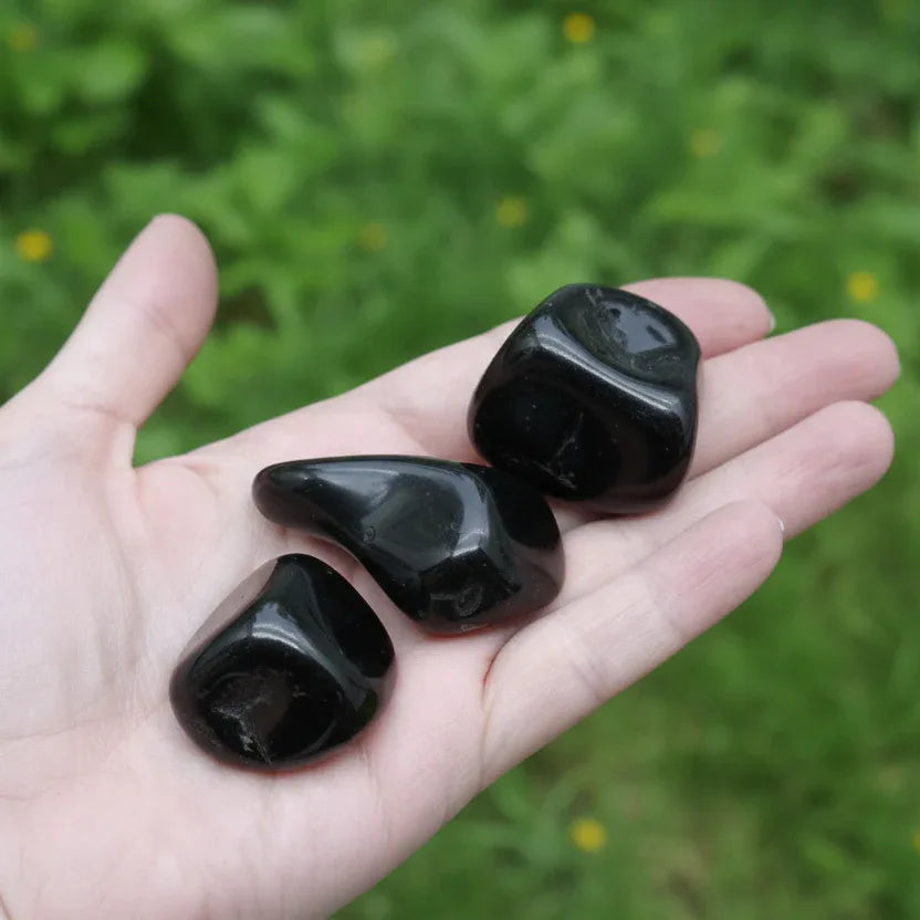 Obsidienne Manta Huichol - Pierre roulée (PRGFL409)