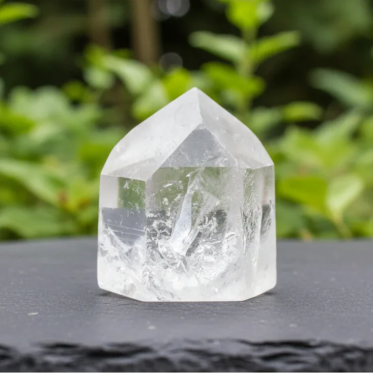 Pointe de Cristal de roche semi polie 118g (PRGFL143 - 2)