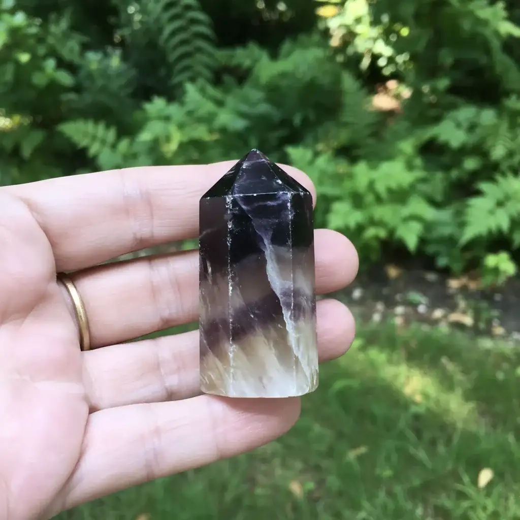 Pointe polie en Fluorite 62g (PRGFL315 - 15)